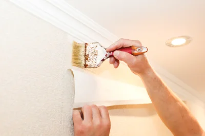 Pose de papier peint à Ymare — revêtements muraux et toiles de verre